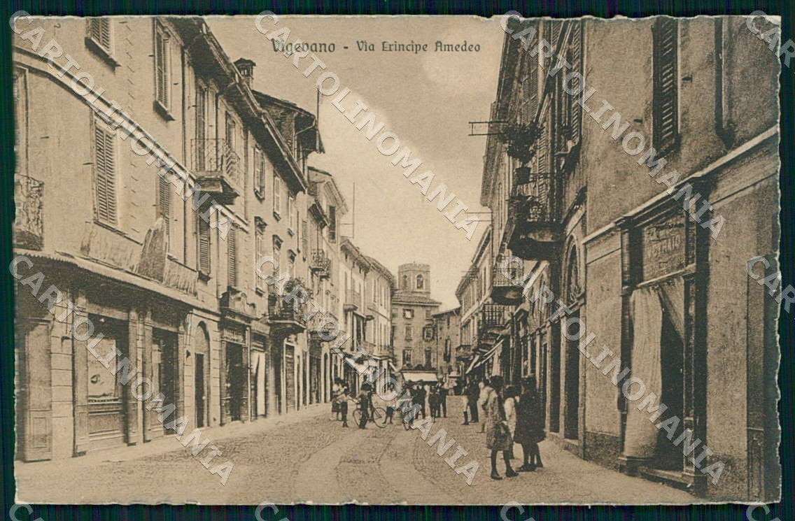 Pavia Vigevano Via Principe Amedeo cartolina WX7394 – fronte