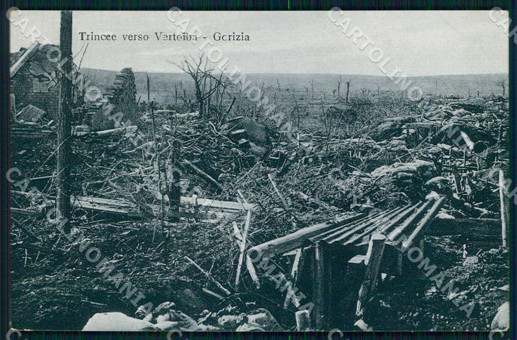 Slovenia Vrtjba Gorizia San Pietro Vertoiba WW1 Trincee cartolina WX7397 – fronte