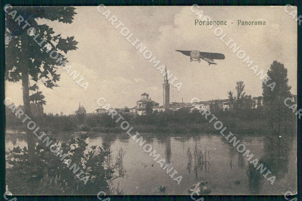 Pordenone Città Aereo Aviazione cartolina WX7402 – fronte