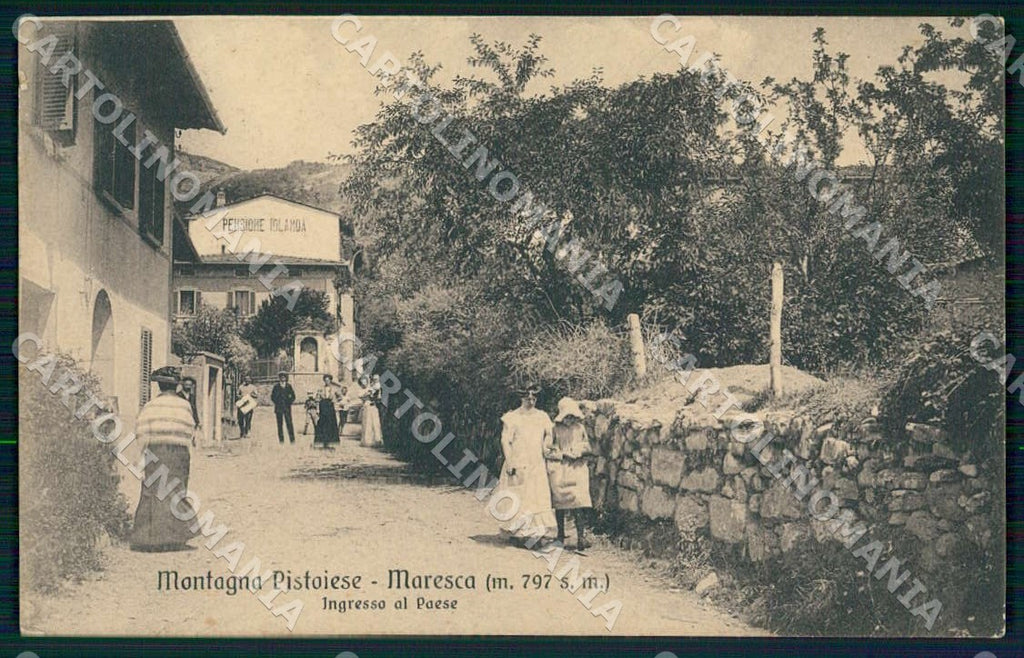 Pistoia San Marcello Maresca Ingresso Paese Pensione Iolanda cartolina WX7408 – fronte
