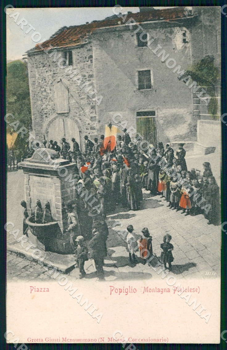 Pistoia Popiglio Piazza Montagna Pistoiese Processione cartolina WX7409 – fronte