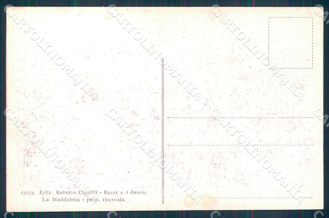 Sassari La Maddalena Mercato Palazzo Municipale cartolina WX7413 – retro