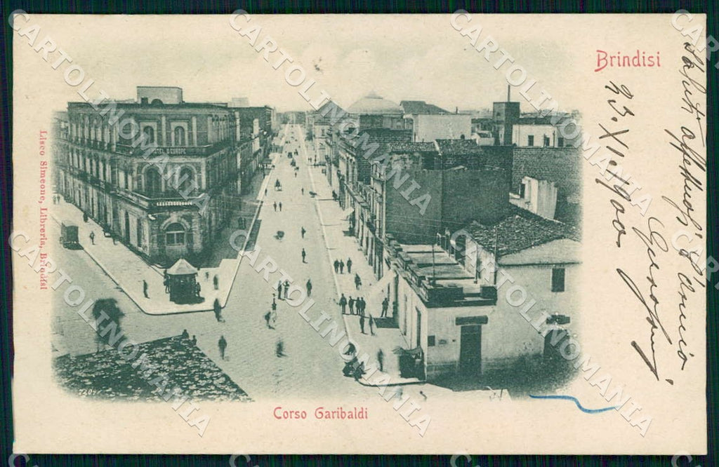 Brindisi Città Corso Garibaldi cartolina WX7419 – fronte