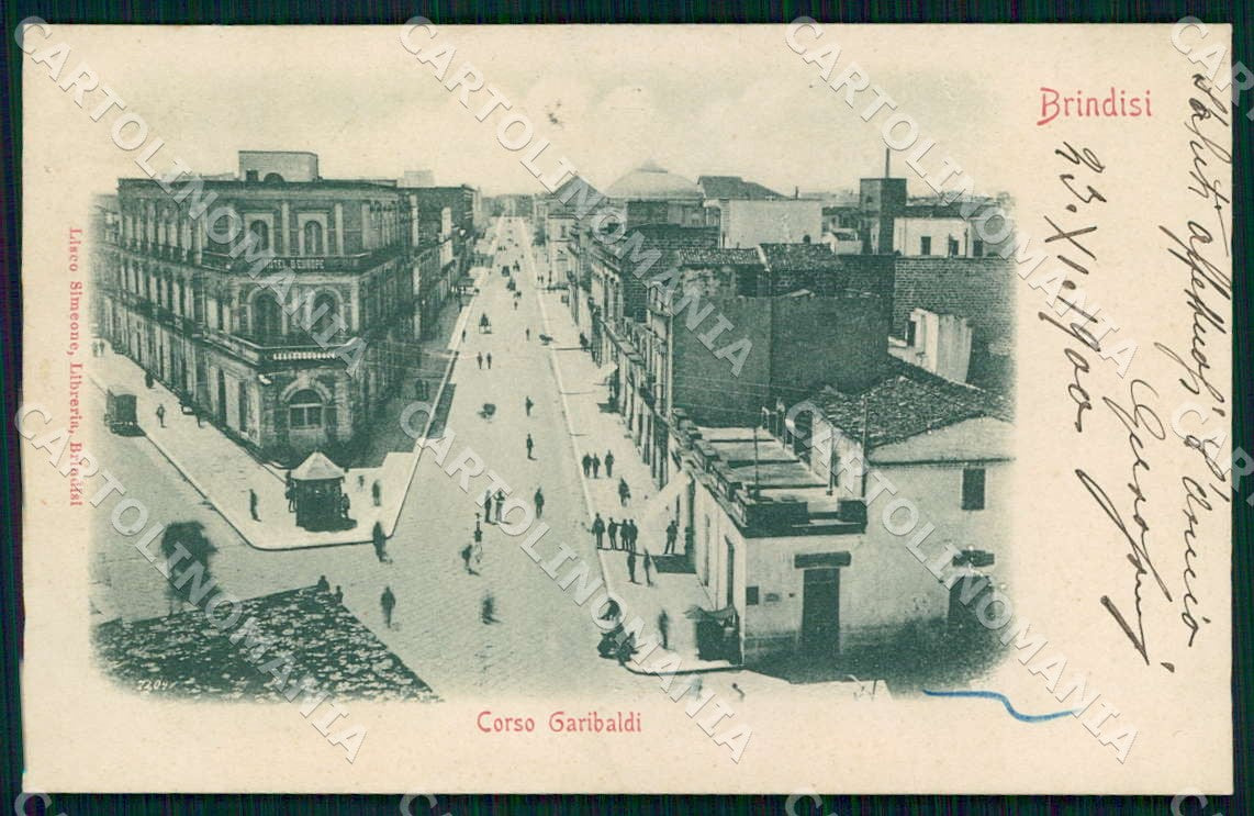 Brindisi Città Corso Garibaldi cartolina WX7419 – fronte