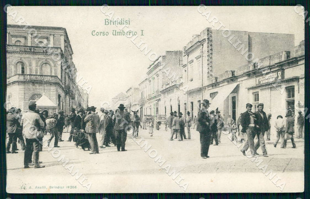 Brindisi Città Corso Umberto I cartolina WX7422 – fronte