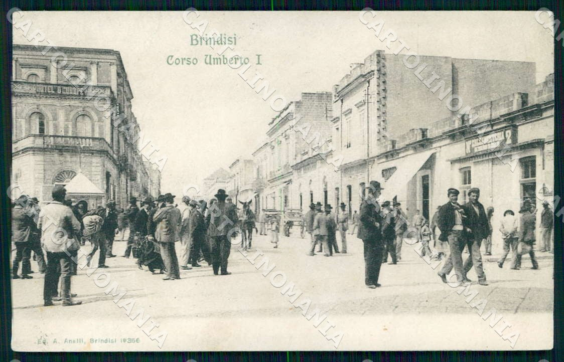 Brindisi Città Corso Umberto I cartolina WX7422 – fronte