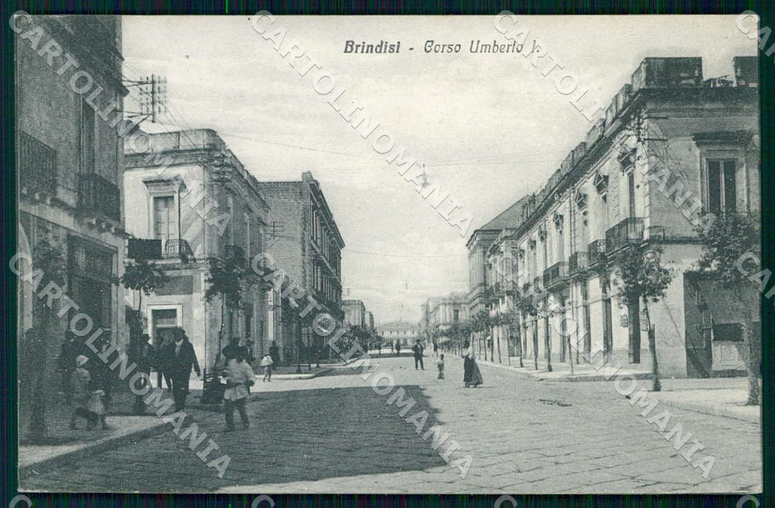 Brindisi Città Corso Umberto I cartolina WX7423 – fronte