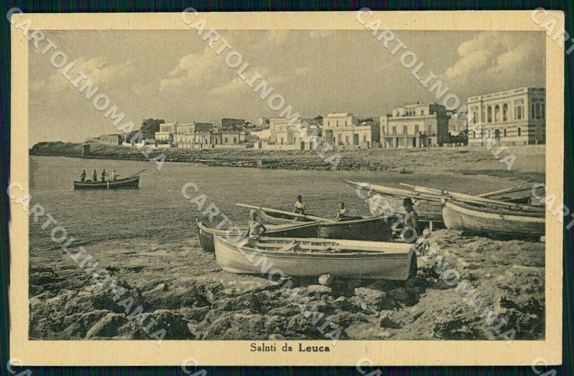 Lecce Santa Maria di Leuca Barche cartolina WX7429 – fronte
