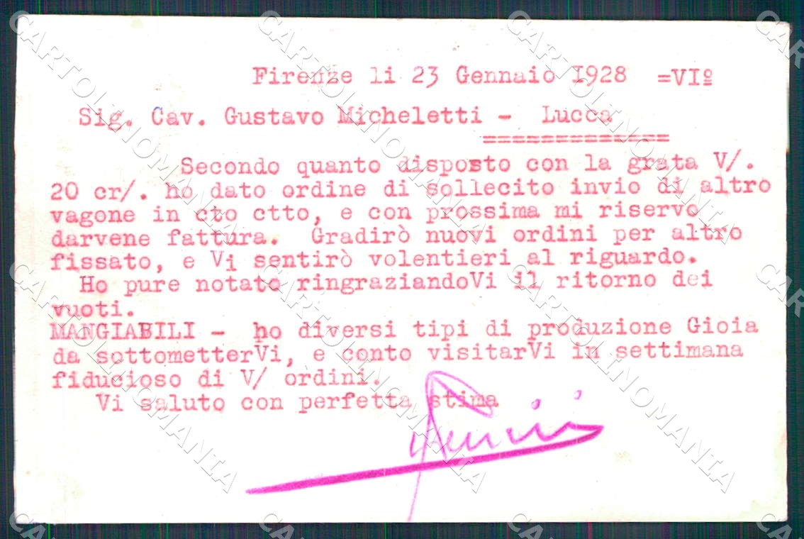 Bergamo Città Pubblicitaria Industria Ceraria Bertoncini cartolina WX7440 – retro