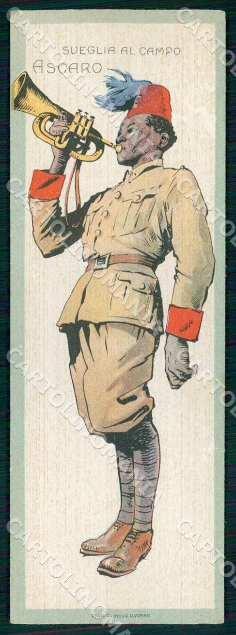 Segnalibro Ascaro 1936 Cassa Risparmi di Livorno 16x5 Fascismo WX7443 – fronte