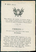 Regio Decreto N 5571 1880 Carpignano Salentino Frazione Serrano WX7445 – fronte