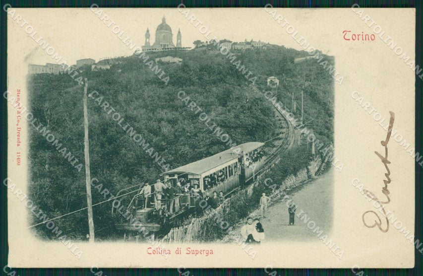Torino Superga Funicolare PIEGA cartolina XB0022 – fronte