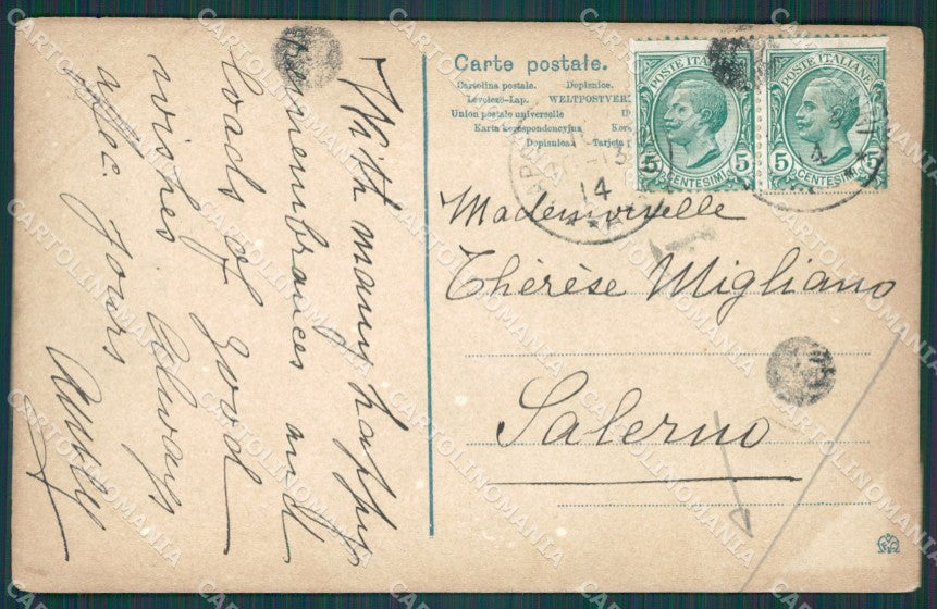 Como Urio Lago di Como PIEGA cartolina XB0023 – retro