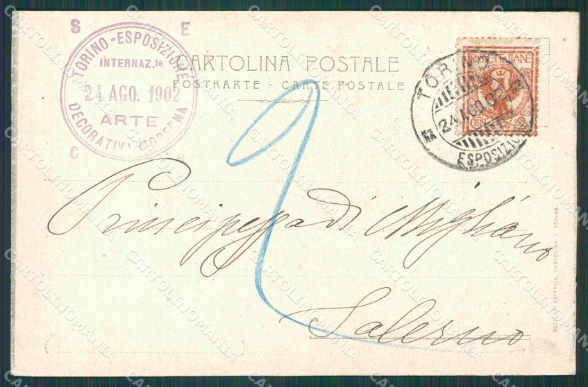 Torino Città Esposizioe Arte Decorativa Moderna cartolina XB0039 – retro