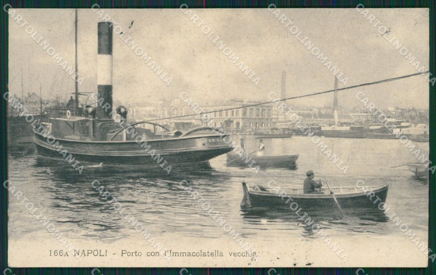 Napoli Città Barche cartolina XB0060 – fronte