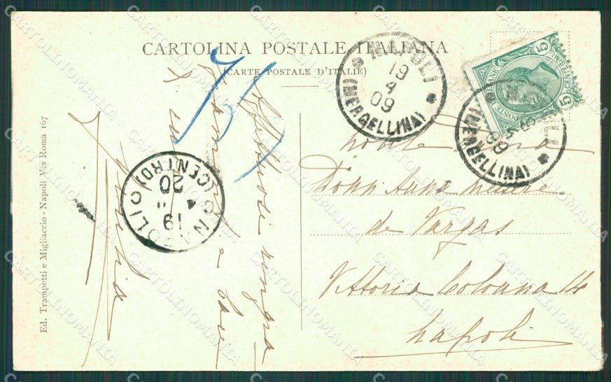 Napoli Città Barche cartolina XB0060 – retro