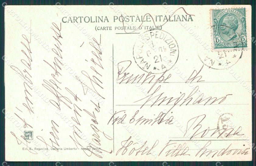 Napoli Città Nave cartolina XB0061 – retro