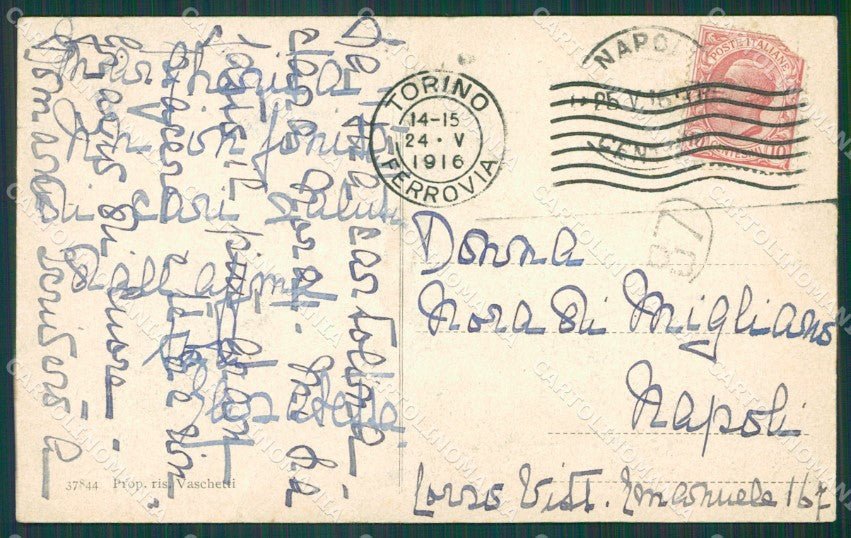 Torino Agliè cartolina XB0090 – retro