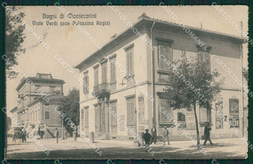 Pistoia Montecatini Terme PIEGA cartolina XB0136 – fronte