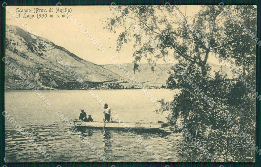 L'Aquila Scanno Lago di cartolina XB0158 – fronte