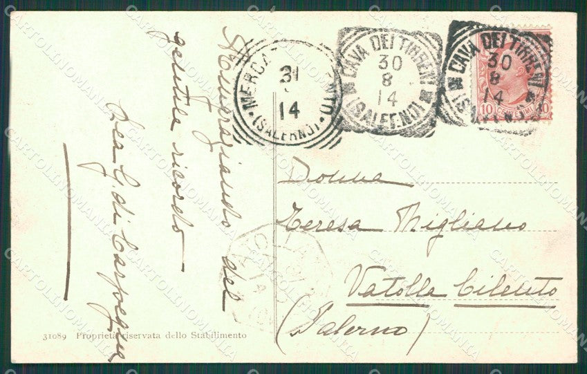 Perugia Nocera Umbra cartolina XB0178 – retro
