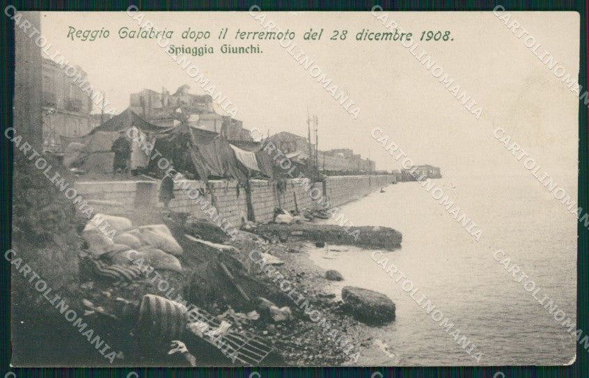 Reggio Calabria Città Terremoto 1908 PIEGA cartolina XB0192 – fronte