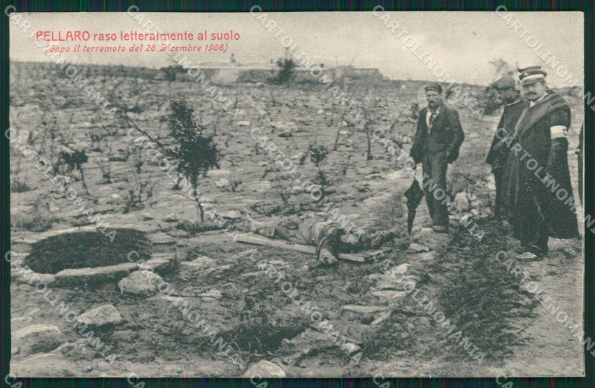 Reggio Calabria Pellaro Terremoto 1908 cartolina XB0200 – fronte