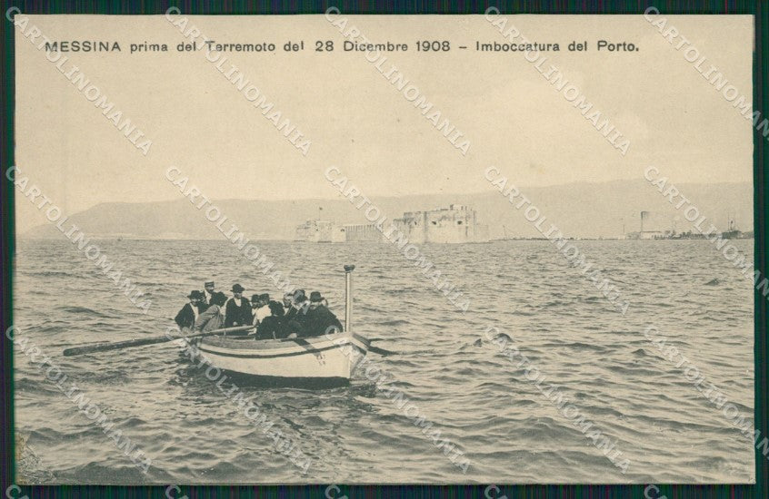 Messina Città Prima del Terremoto 1908 cartolina XB0217 – fronte
