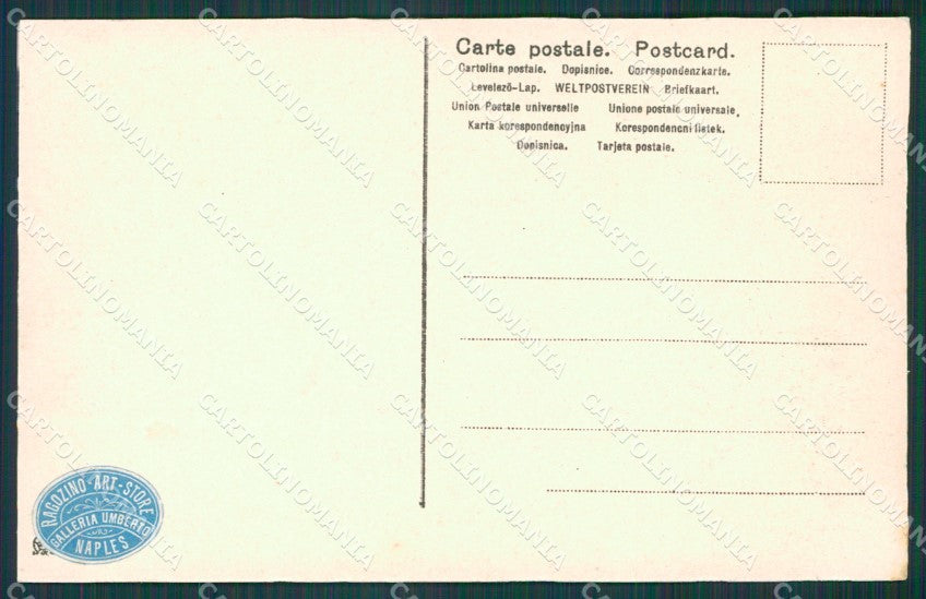Messina Città Prima del Terremoto 1908 cartolina XB0217 – retro