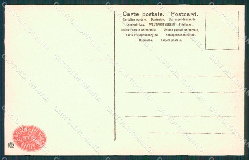 Messina Città Prima del Terremoto 1908 cartolina XB0218 – retro