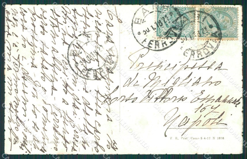 Bari Città Ateneo cartolina XB0247 – retro
