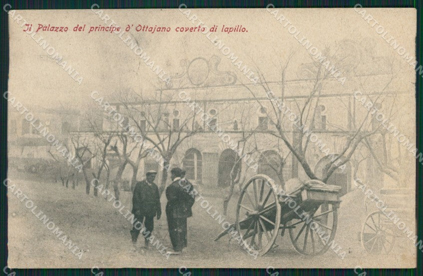 Napoli Ottaviano Lapilli Carretto cartolina XB0255 – fronte