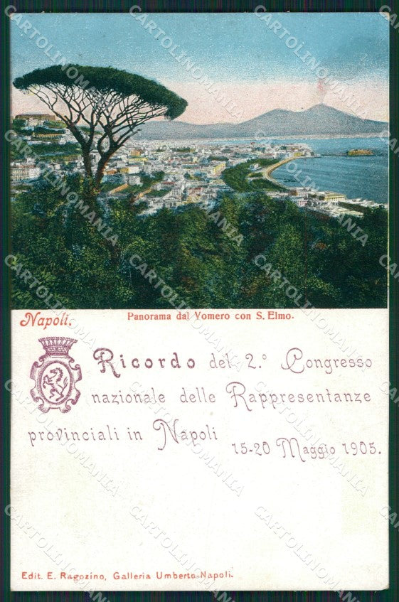 Napoli Città Vomero Sant'Elmo Congresso Rappresentanze cartolina XB0263 – fronte