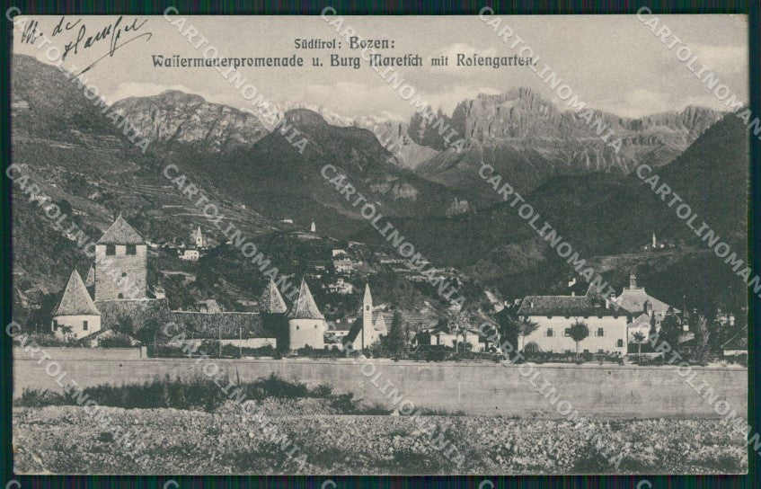 Bolzano Città Catinaccio cartolina XB0270 – fronte