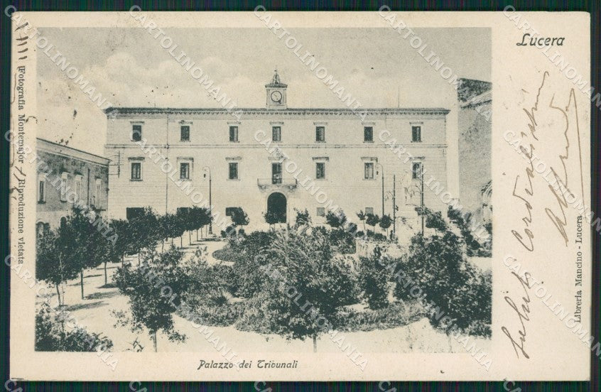 Foggia Lucera Tribunali cartolina XB0310 – fronte