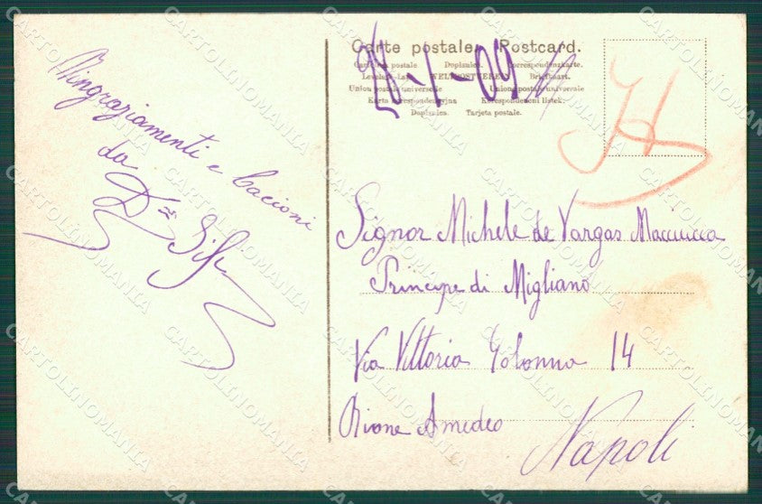 Bari Bitonto Carretto cartolina XB0338 – retro