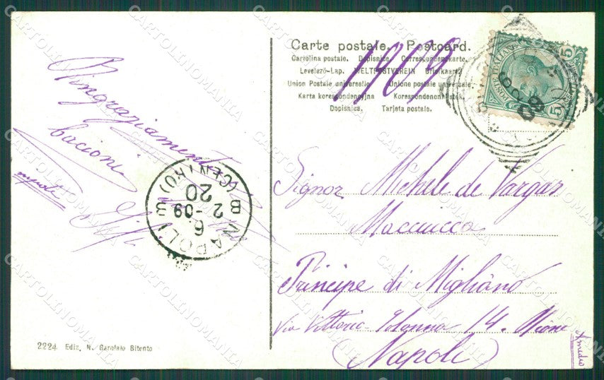 Bari Bitonto cartolina XB0350 – retro