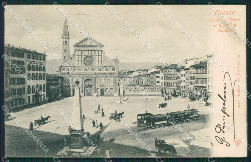 Firenze Città Stazione Tram cartolina XB0356 – fronte