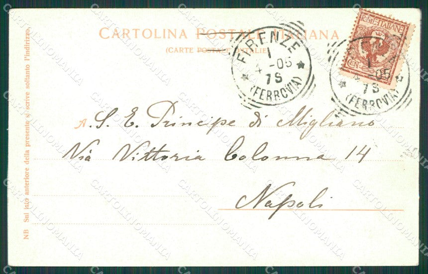 Firenze Città Stazione Tram cartolina XB0356 – retro