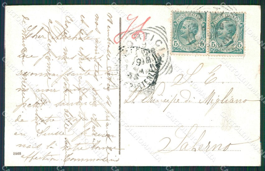 Napoli Portici Palazzo dei Monaci cartolina XB0399 – retro