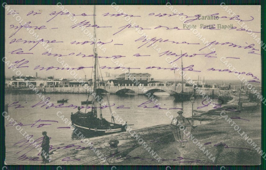 Taranto Città Barca cartolina XB0405 – fronte