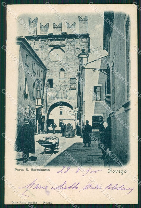 Rovigo Città Porta San Bartolomeo cartolina XB0425 – fronte