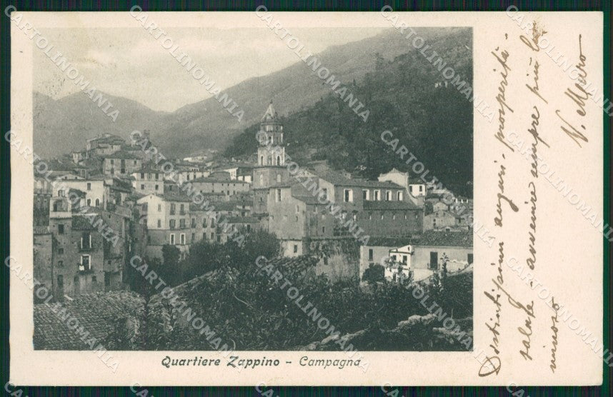 Salerno Campania Quartiere Zappino cartolina XB0436 – fronte