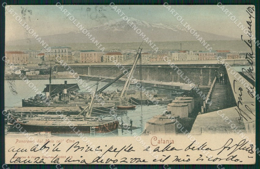 Catania Città Etna cartolina XB0452 – fronte