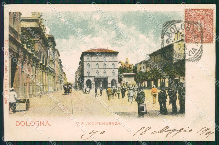 Bologna Città Tram cartolina XB0527 – fronte