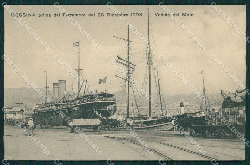 Messina Città Navi Scuola cartolina XB0581 – fronte