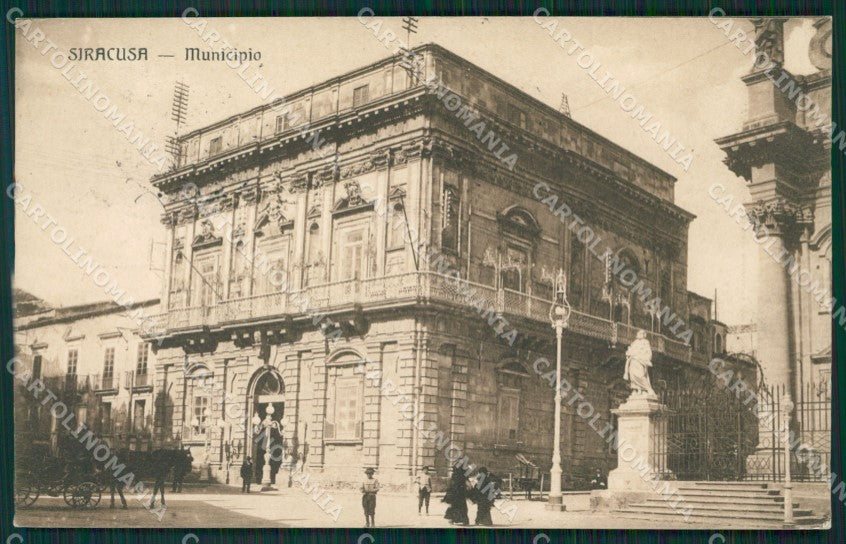 Siracusa Città Municipio cartolina XB0604 – fronte