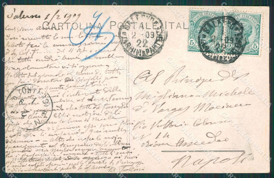 Reggio Calabria Città Terremoto cartolina XB0651 – retro