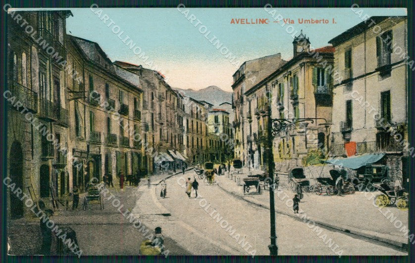 Avellino Città Carrozze cartolina XB0654 – fronte