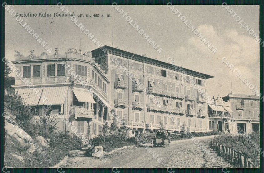 Genova Portofino Auto Kulm cartolina XB0659 – fronte